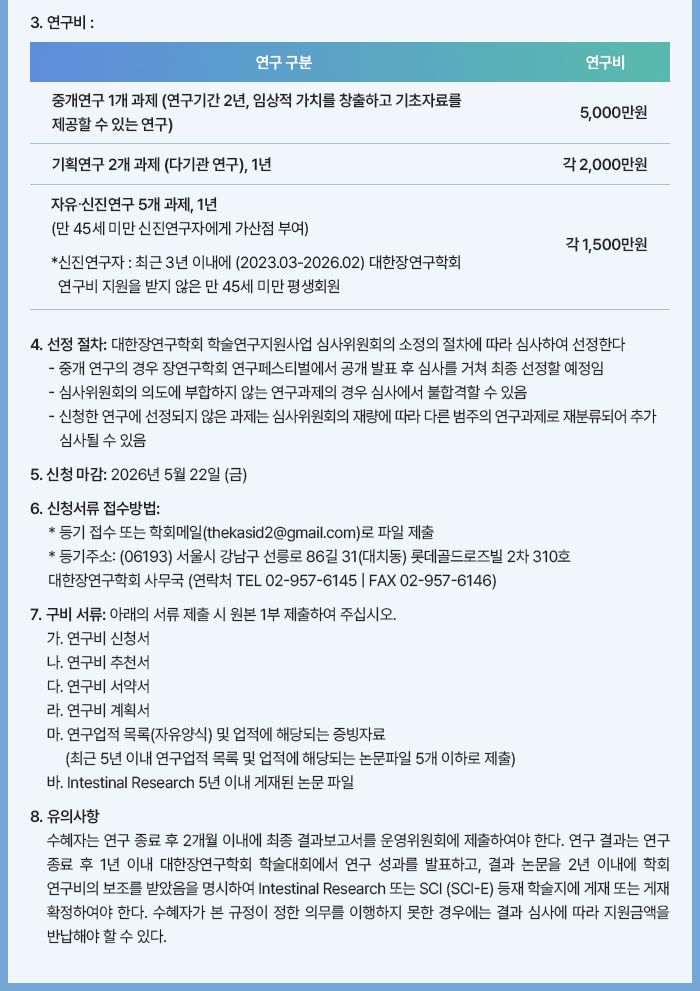 대한장연구학회